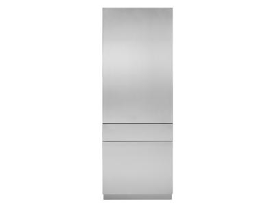 30" Monogram Integrated Refrigerator Stainless Steel Solid Door
