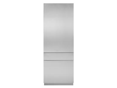 30" Monogram Integrated Refrigerator Stainless Steel Solid Door
