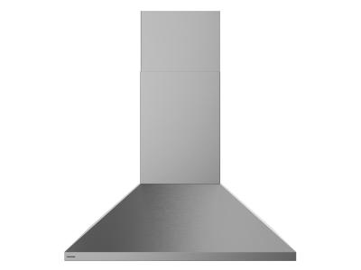 36" Monogram Wall-Mounted Pyramid Chimney Vent Hood with Air Quality Sensors