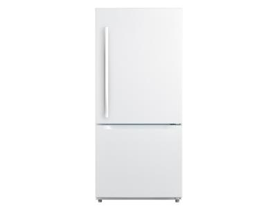 30" Moffat 18.6 Cu. Ft. Bottom Mount Refrigerator In White