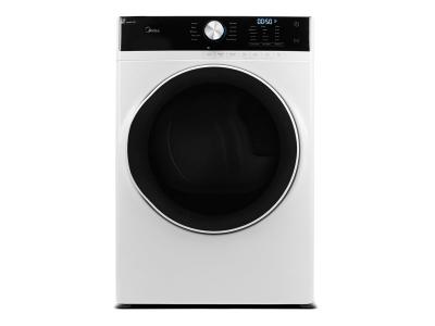 27" Midea 8.0 Cu. Ft. Front Load Dryer in White
