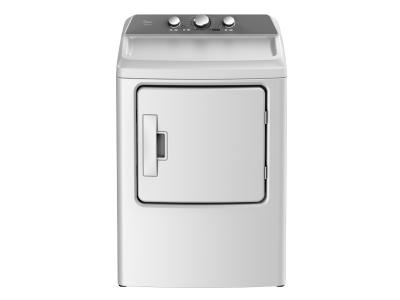 27" Midea 6.7 Cu. Ft. Electric Dryer in White
