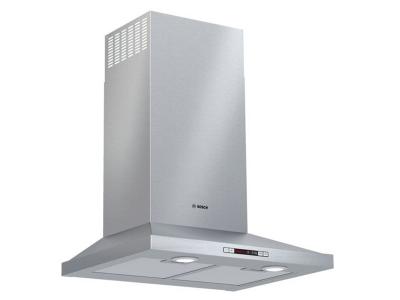 24" Bosch Wall Mount Pyramid Style Canopy Hood With 300 CFM