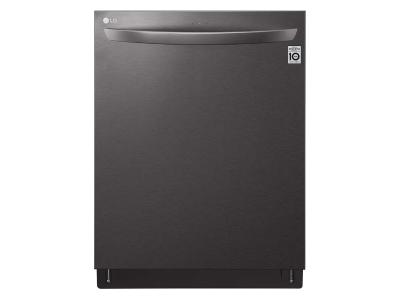 24" LG Top Control Wi-Fi Enabled Dishwasher With TrueSteam And 3rd Rack In Black Stainless Steel