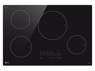 30" LG Smart Induction Cooktop with UltraHeat 4.3kW Element