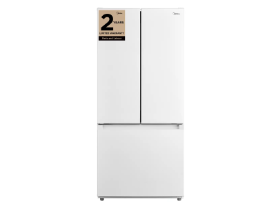 30" Midea 18.4 cu. ft. French Door Refrigerator with Recessed Handles