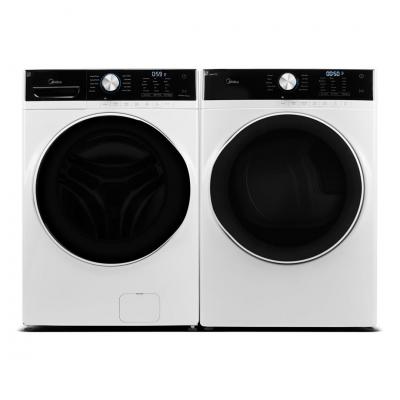 27" Midea 5.2 Cu. Ft. Front Load Washer and 8.0 Cu. Ft. Dryer