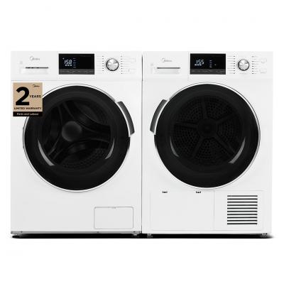 24" Midea 3.1 Cu. Ft. Front Load Washer and 4.4 Cu. Ft. Ventless Heat Pump Dryer