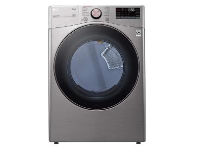 27" LG 7.4 Cu. Ft. Front Load Electric Dryer With Built-In AI In Graphite Steel