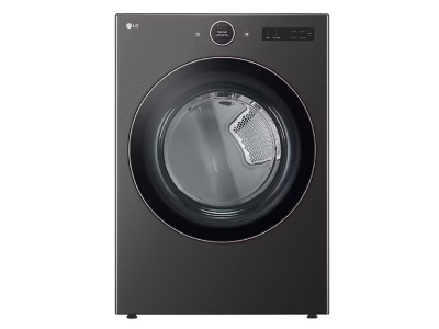27" LG 7.4 Cu. Ft. TurboSteam AI Dry with ThinQ Wi-Fi in Black Steel