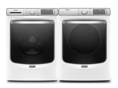 27" Maytag 5.8 Cu. Ft. Front Load Washer With 24-Hr Fresh Hold Option and Front Load Gas Dryer