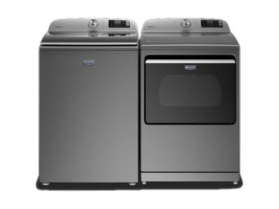 27" Maytag 6.0 Cu. Ft. Smart Top Load Washer And 7.4 Cu. Ft. Smart Top Load Electric Dryer