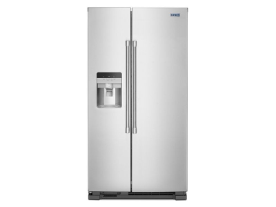 36"Maytag 25 Cu. Ft. Wide Side-by-Side Refrigerator with Exterior Ice and Water Dispenser