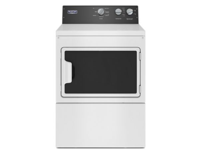 27" Maytag 7.4 Cu. Ft. Commercial-Grade Residential Dryer in White