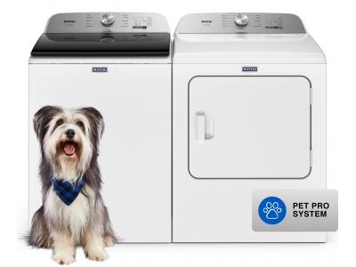 28" Maytag Pet Pro Top Load Washer and Top Load Electric Dryer