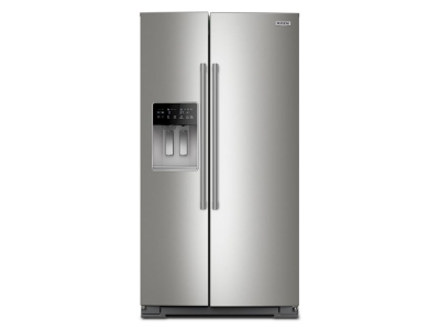 36" Maytag 28.3 Cu. Ft. Wide Full-Depth Side-by-Side Refrigerator with Arctic Blue Interior