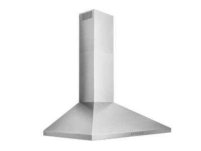 36" Broan Convertible Wall-Mount Pyramidal Chimney Range Hood With 450 MAX CFM In Stainless Steel