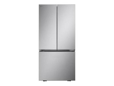 33" LG 25 Cu. Ft. French 3-Door Standard-Depth Refrigerator with Single Ice Maker