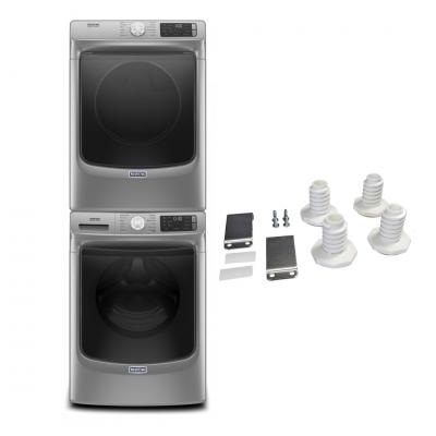 27" Maytag 5.5 Cu. Ft. Front Load Washer 7.3 Cu. Ft. Electric Dryer and Stacking Kit