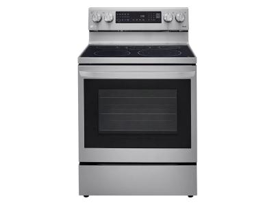 30" LG 6.3 Cu. Ft. Air Fry InstaView ThinQ Electric Range In Smudge Resistant Stainless Steel