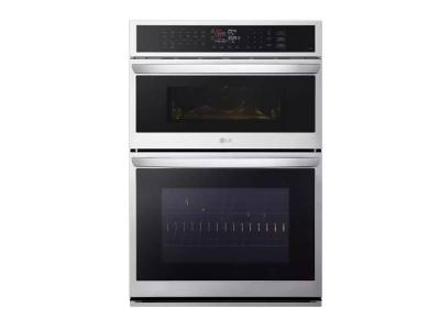30" LG 6.4 Cu. Ft. Smart Combination Wall Oven with Convection and Air Fry