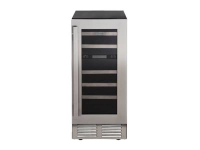 15" Marathon Built-in Dual Zone Wine Cooler in Stainless Steel