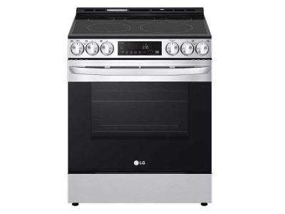 30" LG 6.3 Cu. Ft. Smart Wi-Fi Enabled Fan Convection Electric Slide-in Range
