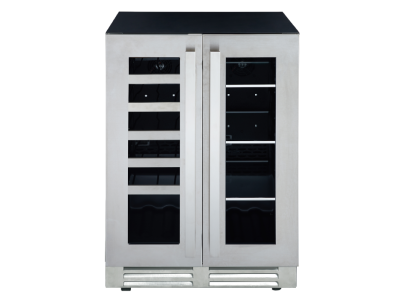 24" Marathon French Door Beverage Centre in Stainless Steel