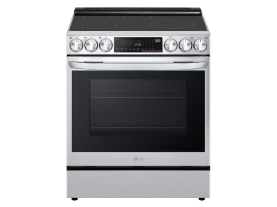 30" LG 6.3 Cu. Ft. Smart Induction Slide-in Range with InstaView ProBake Convection Air Fry and Air Sous Vide