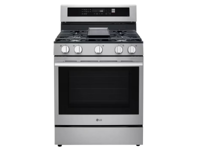 30" LG 6.3 Cu. Ft. Smart Wi-Fi Enabled Probake Convection Gas Range with Air Fry & EasyClean