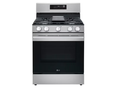 30" LG 6.3 Cu. Ft. Smart Wi-Fi Enabled Probake Convection Gas Range with Air Fry & EasyClean