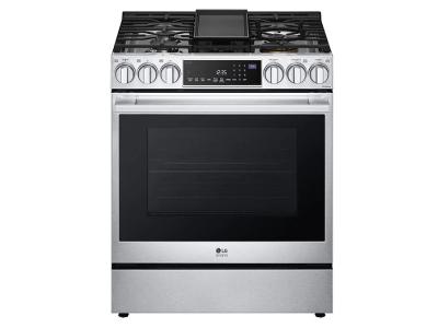 30" LG STUDIO 6.3 Cu. Ft. InstaView Gas Slide-in Range With ProBake Convection and Air Fry
