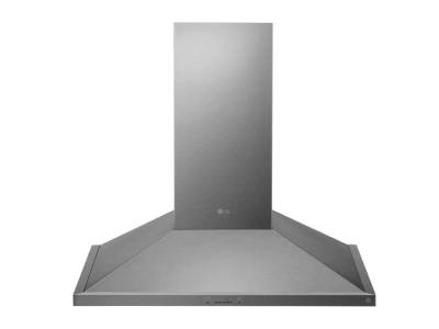 36" LG STUDIO Wall Mount Chimney Hood in Stainless Steel