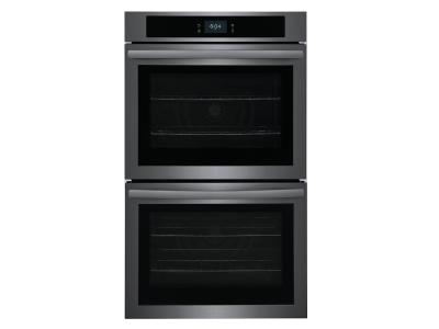 30" Frigidaire 10.6 Cu. Ft. Double Electric Wall Oven With Fan Convection In Black Stainless Steel