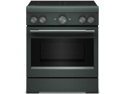 30" KitchenAid 4-Element Induction Freestanding Commercial-Style Range with Air Fry