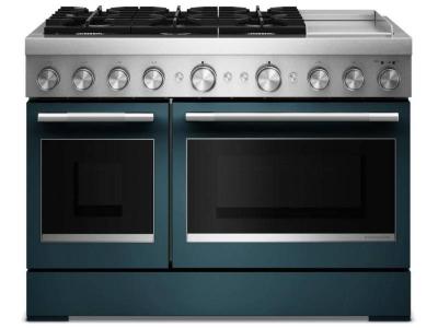 48" KitchenAid 6 Burner Commercial-Style Dual Fuel Range