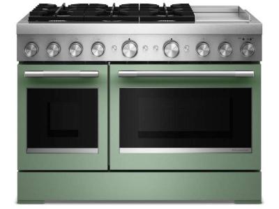 48" KitchenAid 6 Burner Commercial-Style Dual Fuel Range