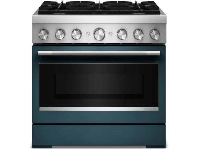 36" Kitchenaid 6 Burner Commercial-Style Dual Fuel Range
