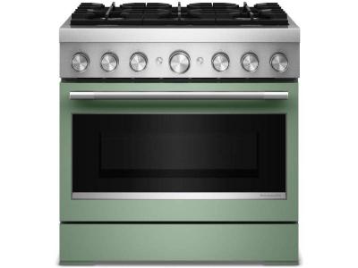 36" Kitchenaid 6 Burner Commercial-Style Dual Fuel Range