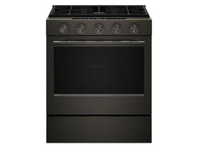 30" KitchenAid 5.0 Cu. Ft. Smart Slide-in Gas Range with Convection Cooking Modes and 2-in-1 Burner