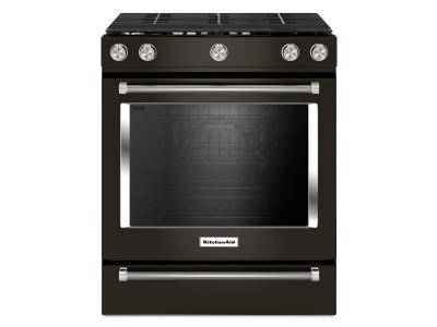 30" KitchenAid 5.8 Cu. Ft. 5 Burner Gas Convection Front Control Range