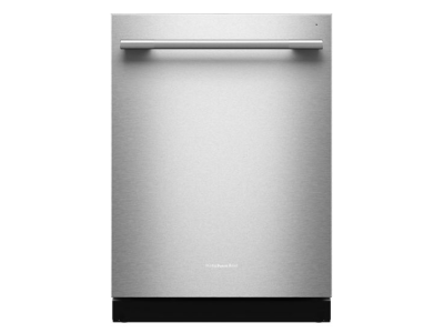 24" KitchenAid Third Level Utensil Rack  47 dBA Dishwasher with 30+ Total Wash Jets in PrintShield Finish