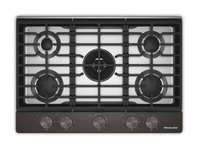 30" KitchenAid Gas-on-Metal Cooktop with an Integrated Wok Grate