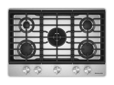 30" KitchenAid Gas-on-Metal Cooktop with an Integrated Wok Grate