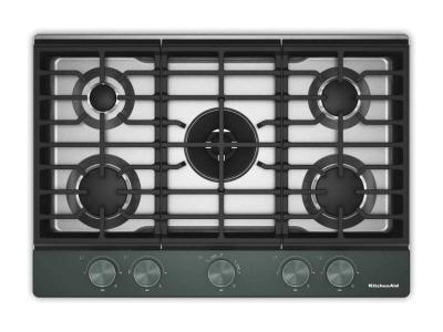 30" KitchenAid Gas-on-Metal Cooktop with an Integrated Wok Grate