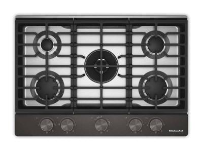 30" KitchenAid Gas-on-Metal Cooktop with an Integrated Wok Grate
