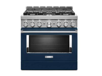 36" KitchenAid 5.1 Cu. Ft. Smart Commercial-Style Gas Range With 6 Burners