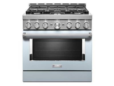 36" KitchenAid 5.1 Cu. Ft. Smart Commercial-Style Gas Range With 6 Burners