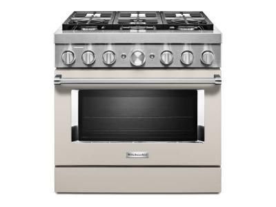 36" KitchenAid 5.1 Cu. Ft. Smart Commercial-Style Gas Range With 6 Burners