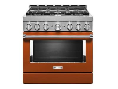36" KitchenAid 5.1 Cu. Ft. Smart Commercial-Style Gas Range With 6 Burners